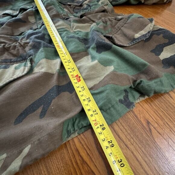 Alpha Industries US Navy Sea Bees Woodland Camo Cold Weather Field Coat Size S - Picture 10 of 10